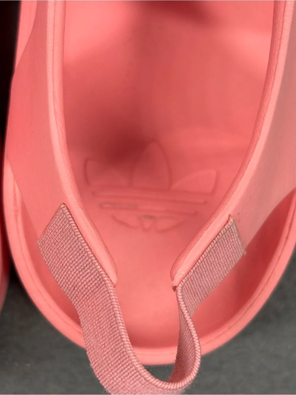 Adidas Kids' Superstar Sandals in the Semi Pink Spark colorway Size 2Y